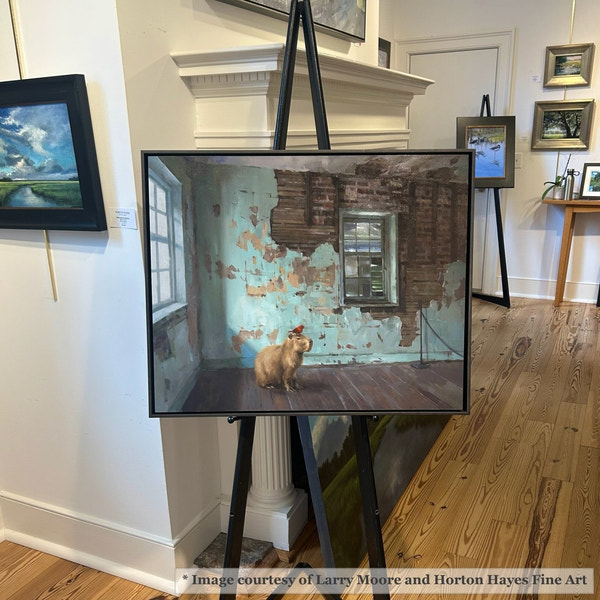 Kiawah - Ebonized Wood Floater FramePicture Frame