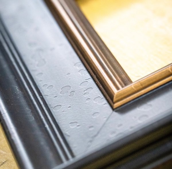 Meeting - Wide Black and Gold FramePicture Frame