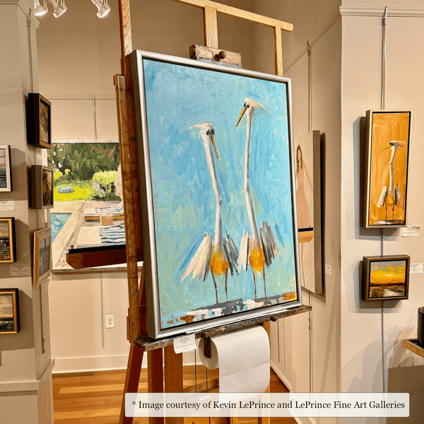 Reid - Silver & Gray Floater FramePicture Frame