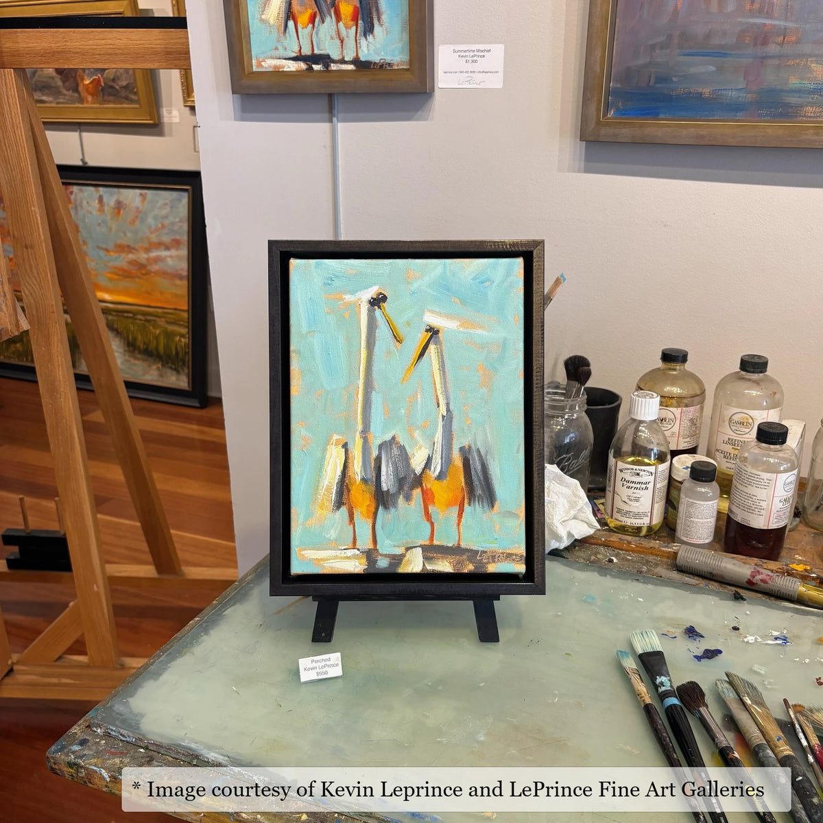 Logan Black frame on a Impressionist painting by Kevin Leprince, 9x12, at LePrince Fine Art Galleries