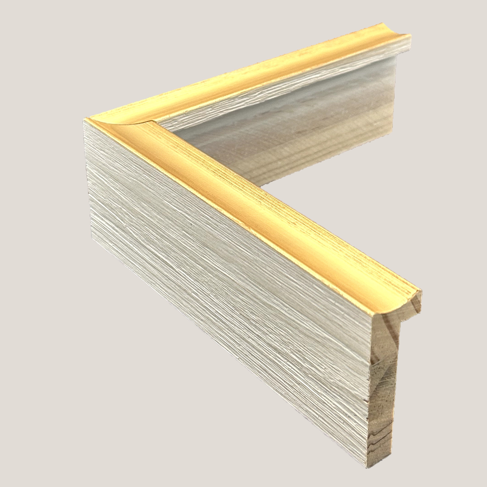 Gadsden - Thin Gold & White Frame