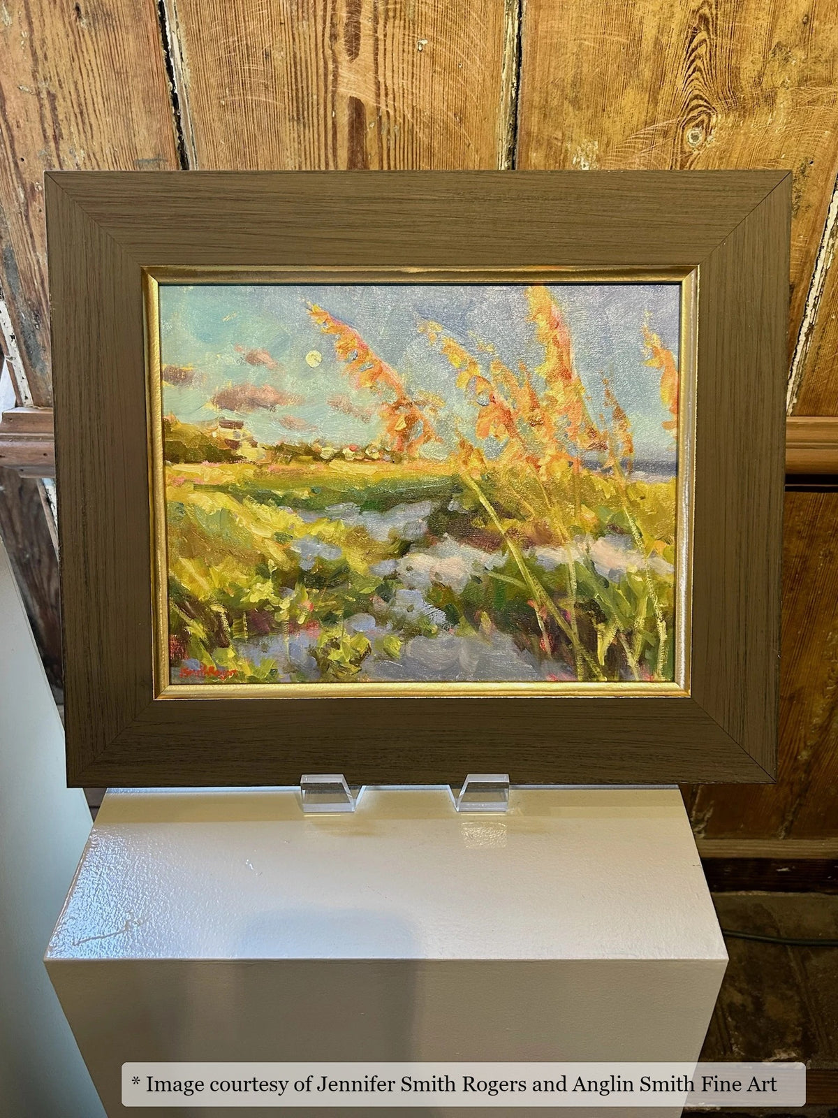 Jordan frame on a Impressionist painting by Jennifer Smith Rogers, 16x12, at Anglin Smith Fine Art
