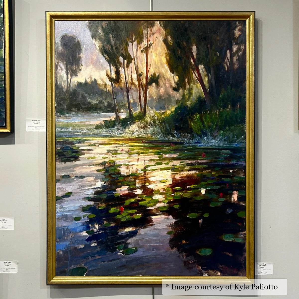 Hester Gold frame on a Impressionist painting by Kyle Paliotto, 40x60