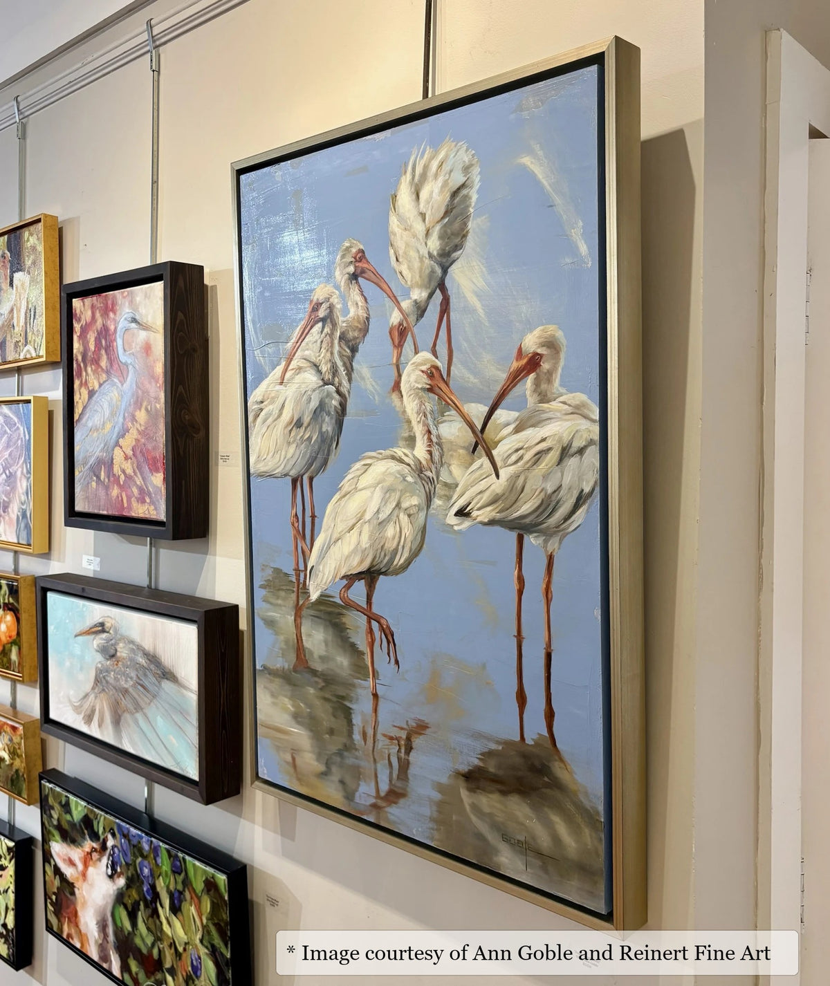 Cooper Silver frame on a Contemporary painting by Ann Goble, 30x40, at Reinert Fine Art