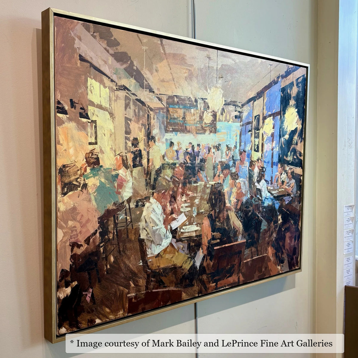 Logan Gold frame on a Impressionist painting by Mark Bailey, 36x48, at LePrince Fine Art Galleries