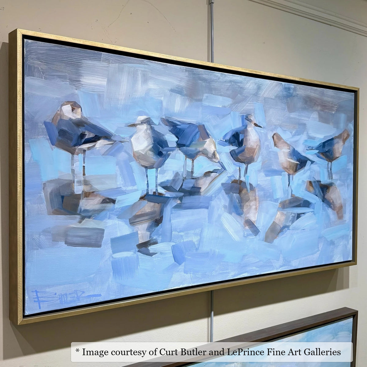 Logan Gold frame on a Impressionist painting by Curt Butler, 24x40, at LePrince Fine Art Galleries