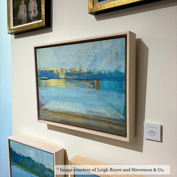 Kiawah White Maple frame on a Impressionist painting by Leigh Royer, 16x20, at Stevenson & Co.