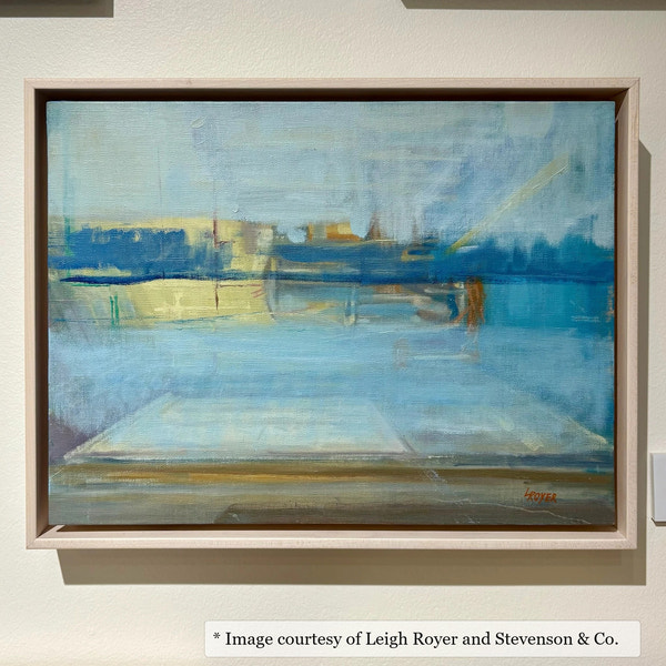 Kiawah White Maple frame on a Impressionist painting by Leigh Royer, 16x20, at Stevenson & Co.