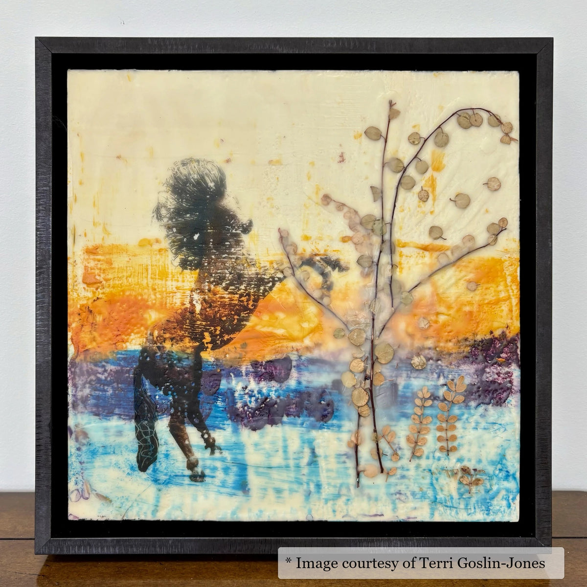 Logan Black frame on a Impressionist painting by Terri Goslin-Jones, 12x12