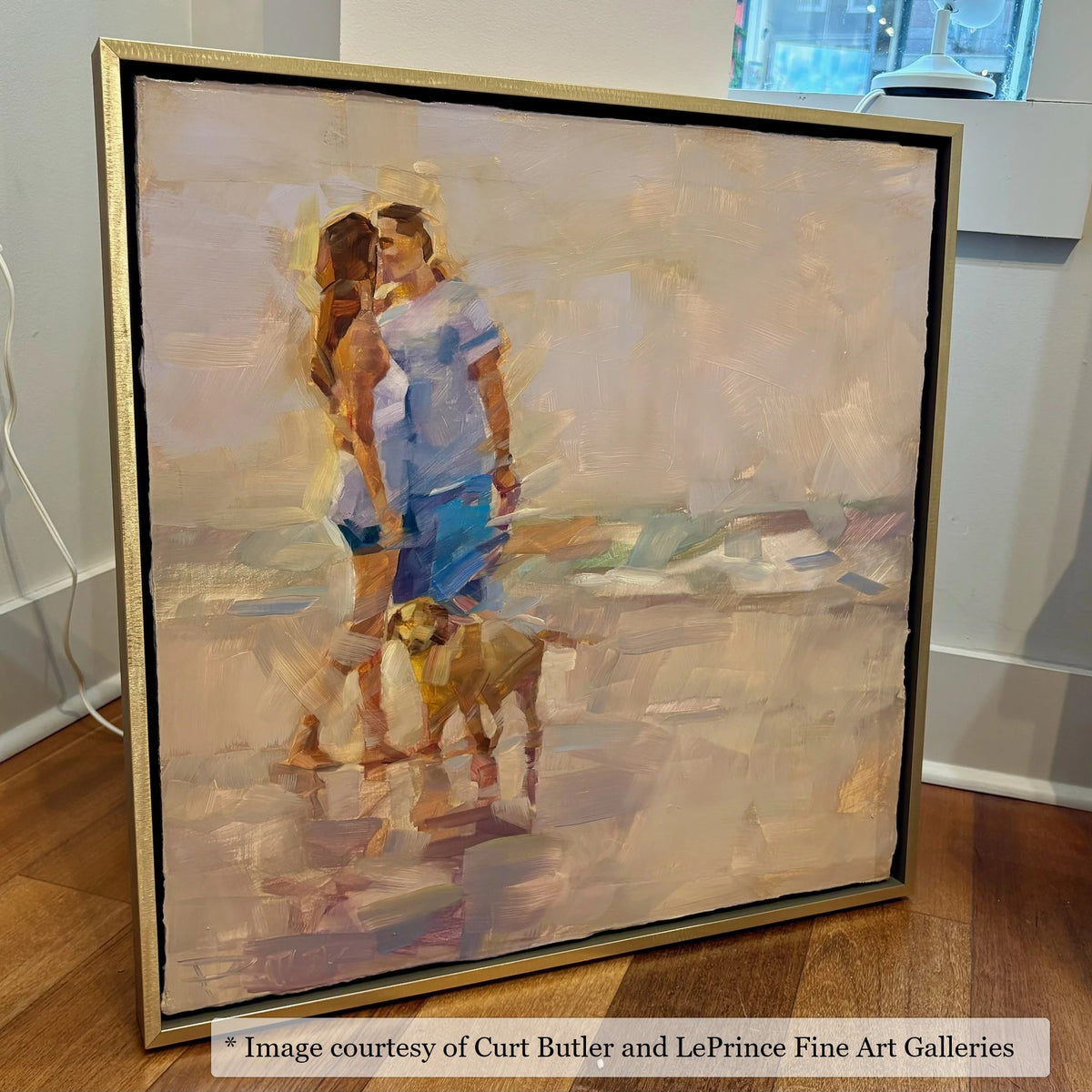 Logan Gold frame on a Impressionist painting by Curt Butler, 30x30, at LePrince Fine Art Galleries