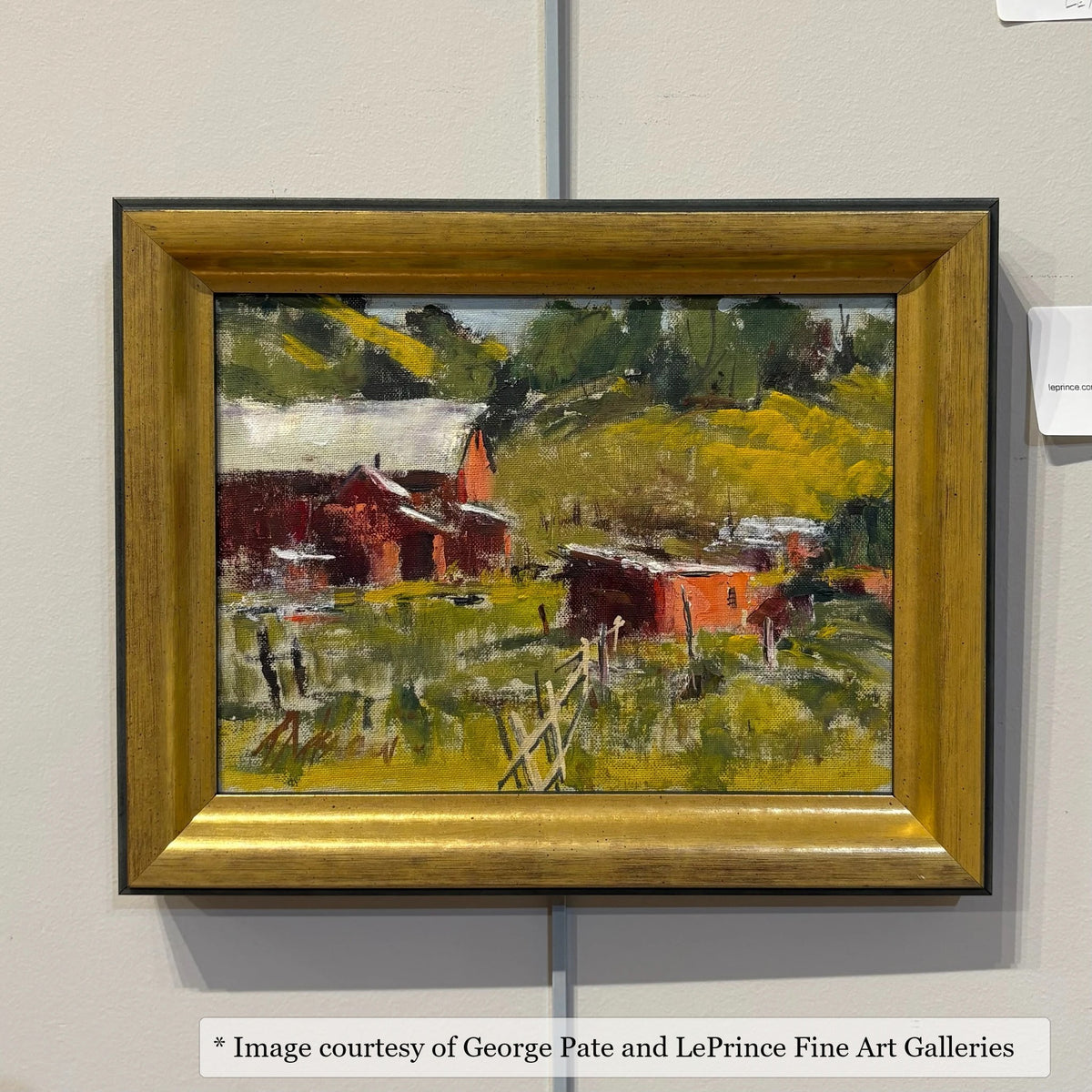 Hester Gold frame on a Impressionist painting by George Pate, 12x16, at LePrince Fine Art Galleries