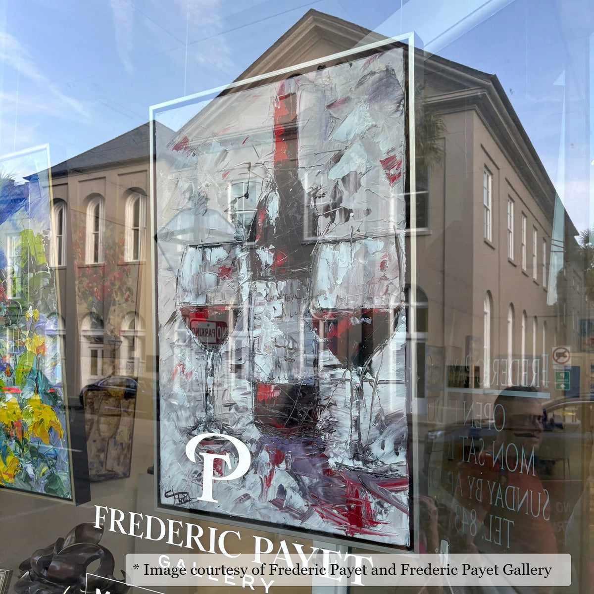 Cooper Silver frame on a Impressionist painting by Frederic Payet, 24x26, at Frederic Payet Gallery