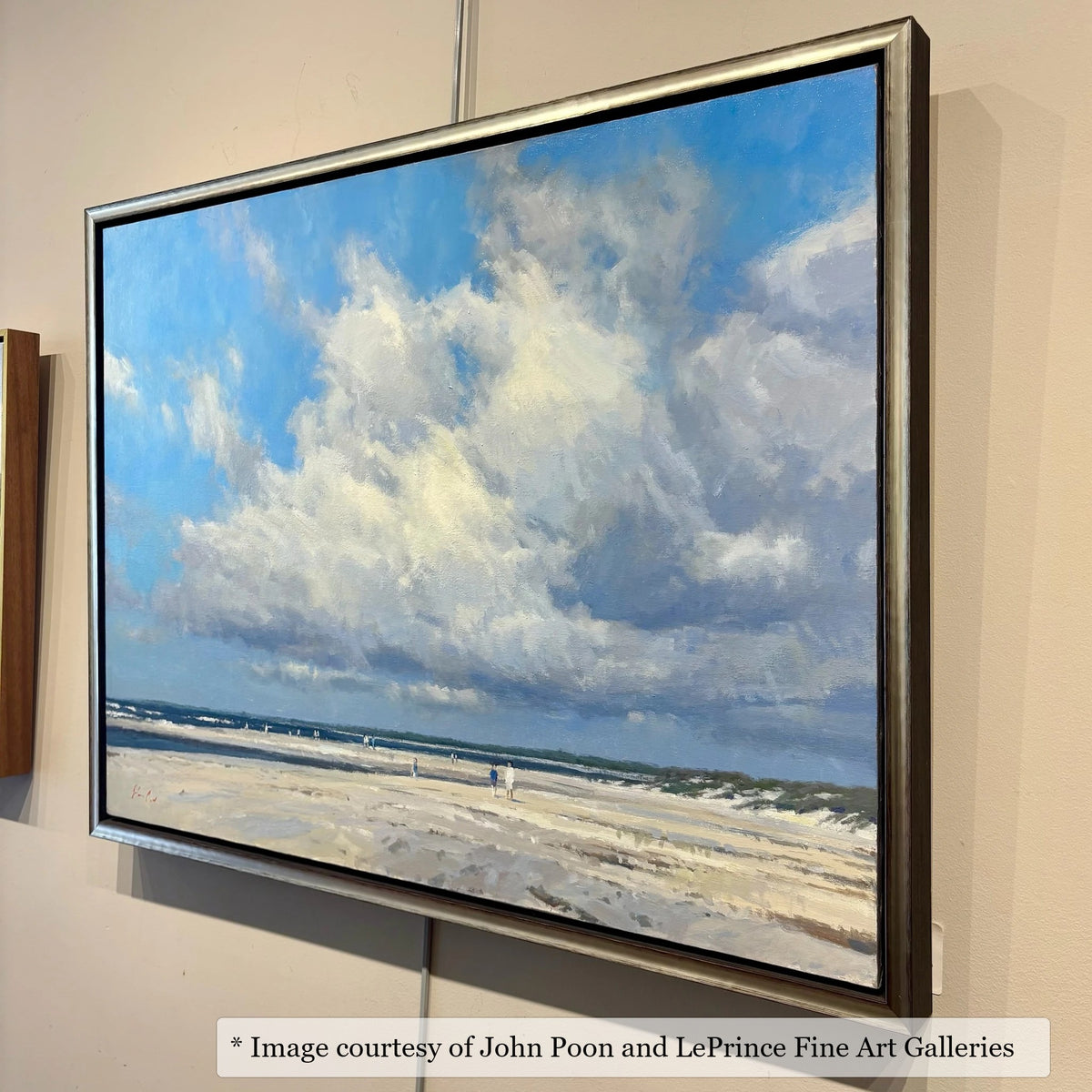 Reid Silver & Black frame on a Impressionist painting by John Poon, 24x36, at LePrince Fine Art Galleries