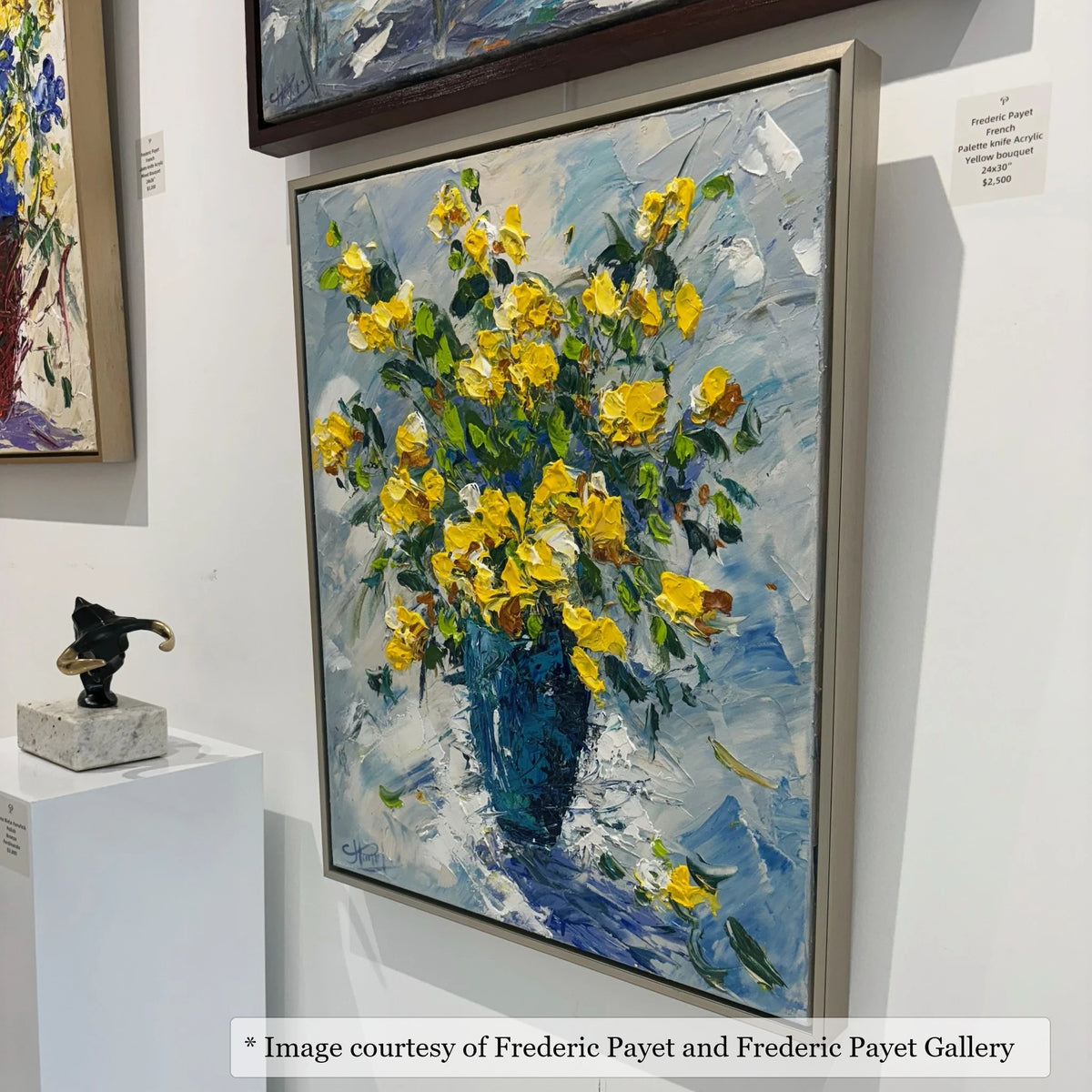 Cooper Silver frame on a Impressionist painting by Frederic Payet, 24x30, at Frederic Payet Gallery