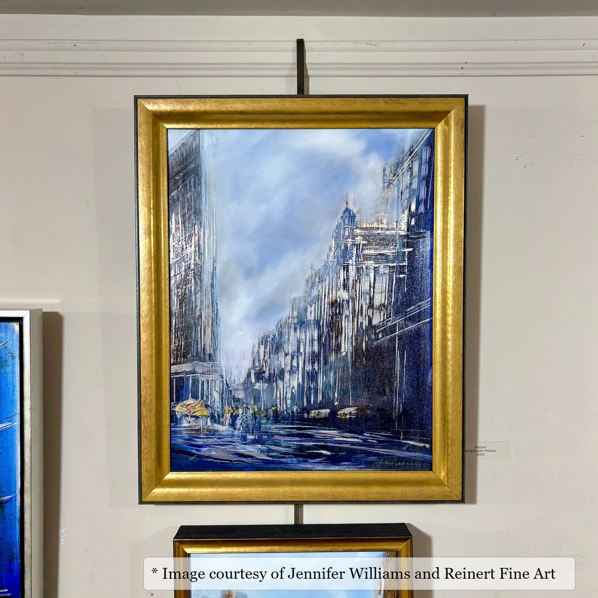Hester Gold frame on a Impressionist painting by Jennifer Williams, 18x14, at Reinert Fine Art