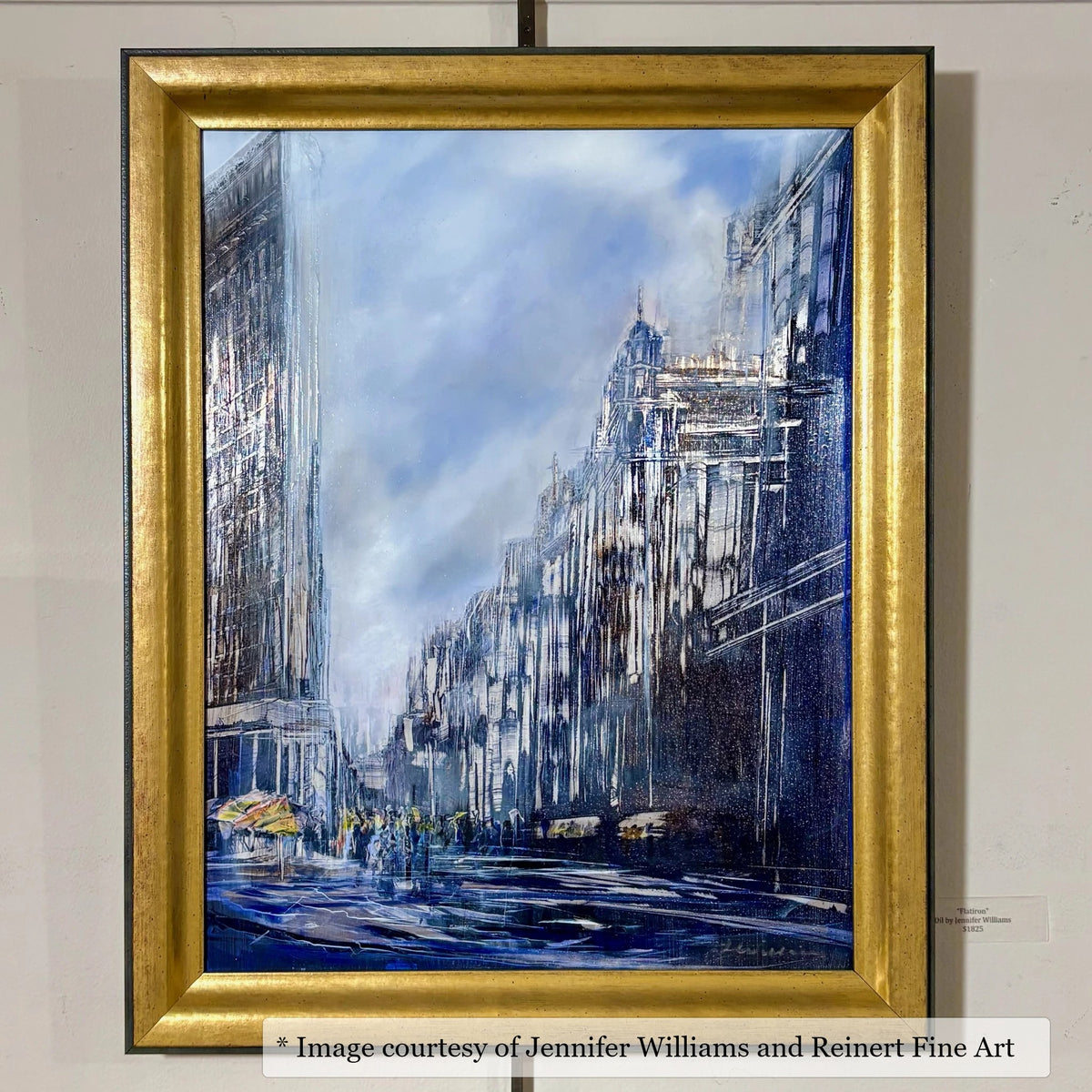 Hester Gold frame on a Impressionist painting by Jennifer Williams, 16x20, at Reinert Fine Art