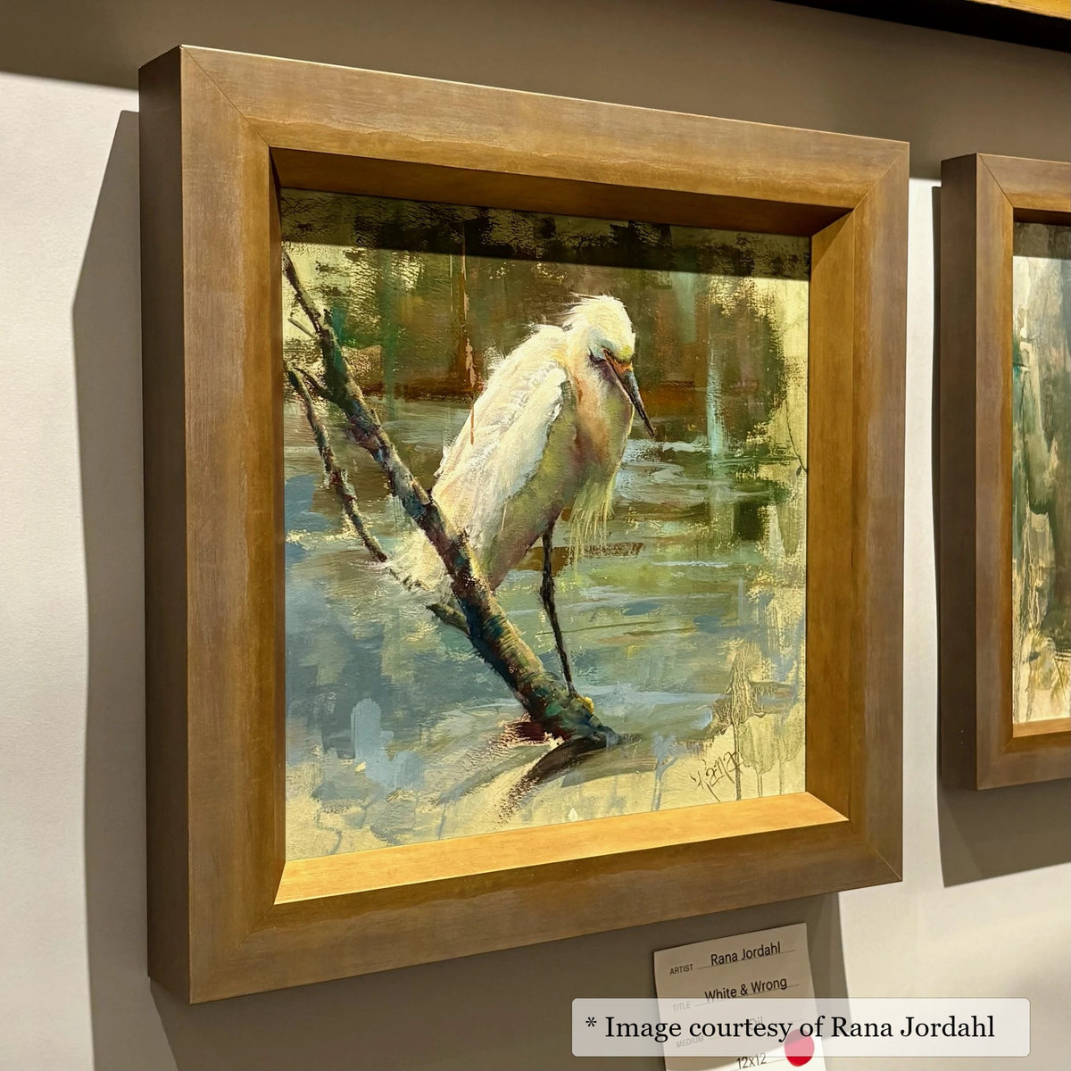 Drayton Gold frame on a Impressionist painting by Rana Jordahl, 12x12