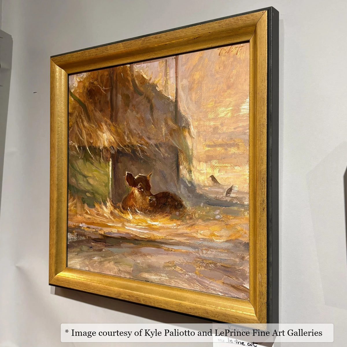 Hester Gold frame on a Impressionist painting by Kyle Paliotto, 24x24, at LePrince Fine Art Galleries