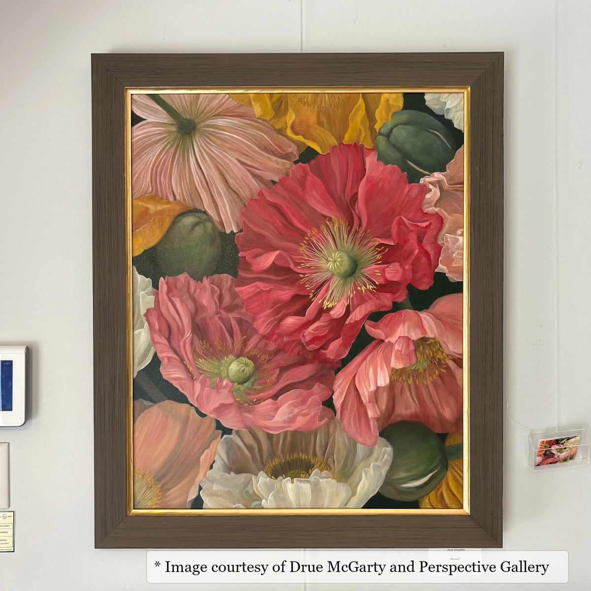 Jordan frame on a Realist painting by Drue McGarty, 30x40, at Perspective Gallery