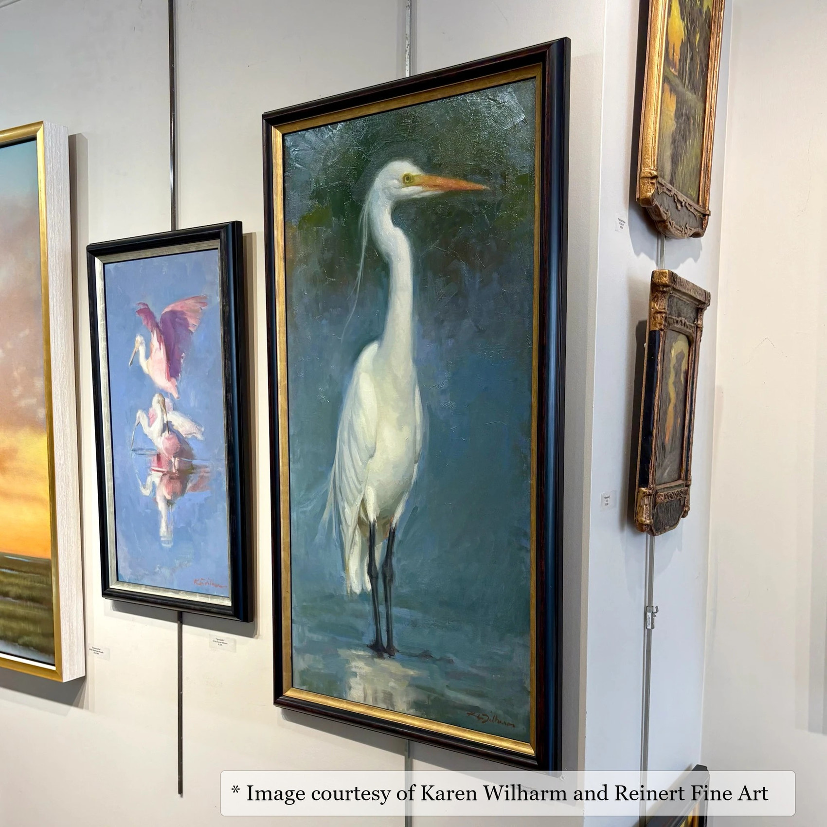 Archdale Black & Gold frame on a Impressionist painting by Karen Wilharm, 24x48, at Reinert Fine Art