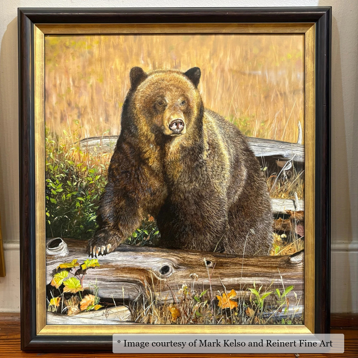 Archdale Black & Gold frame on a Contemporary painting by Mark Kelso, 16x20, at Reinert Fine Art