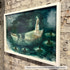 Hampton White frame on a Impressionist painting by Joshua Flint, 20x36, at Robert Lange Studios
