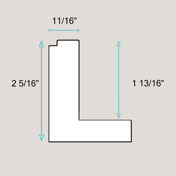 Jasper - Bronze Textured Floater Frame Dimensions