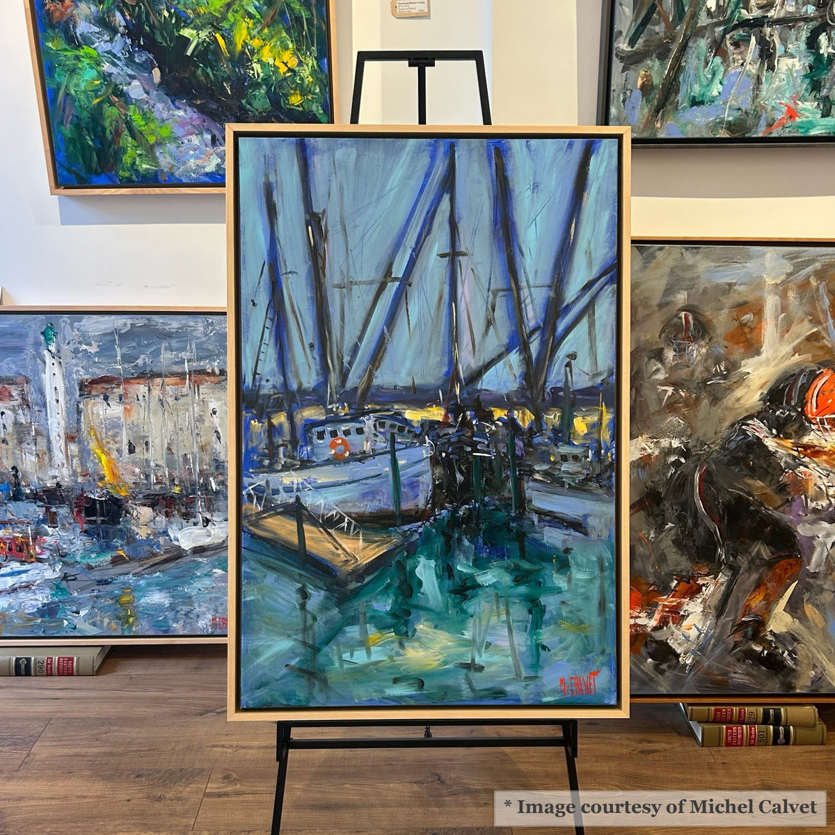 Michel Calvet - Newbury - Natural Maple Floater Frame - Newbury - Natural Maple Floater Frame