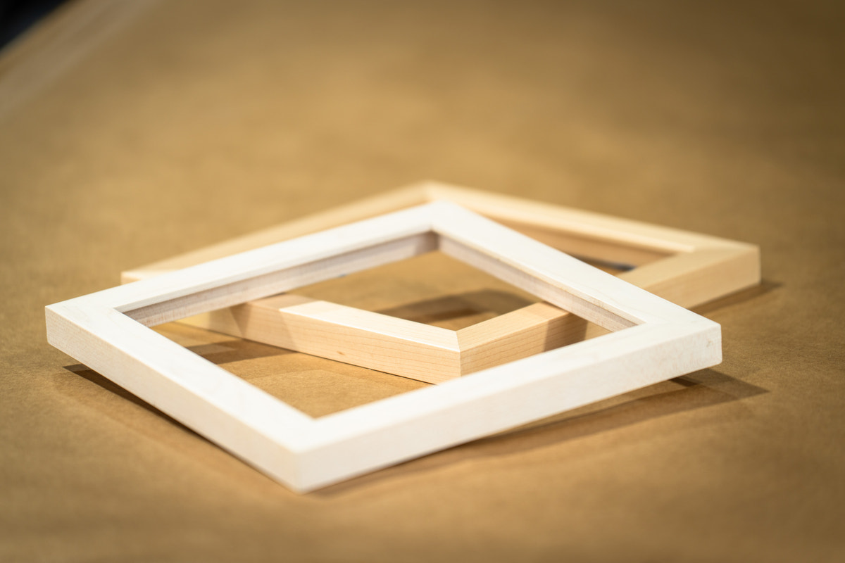 Abbott White Maple Frame, shown with Abbott Maple