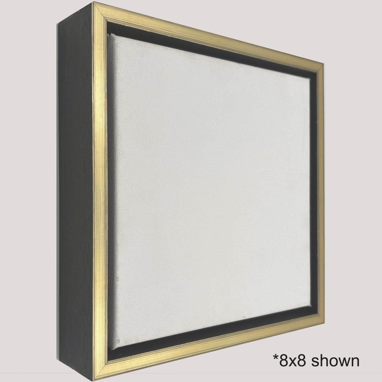 Anson Square Gold Floater FramePicture Frame