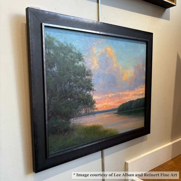 Black Plein Air Frame in Art Gallery