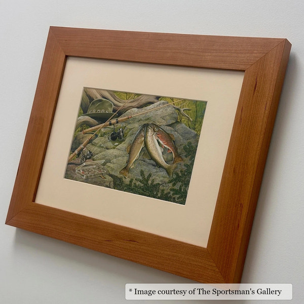 Avondale frame on a Contemporary painting by The Sportsman's Gallery