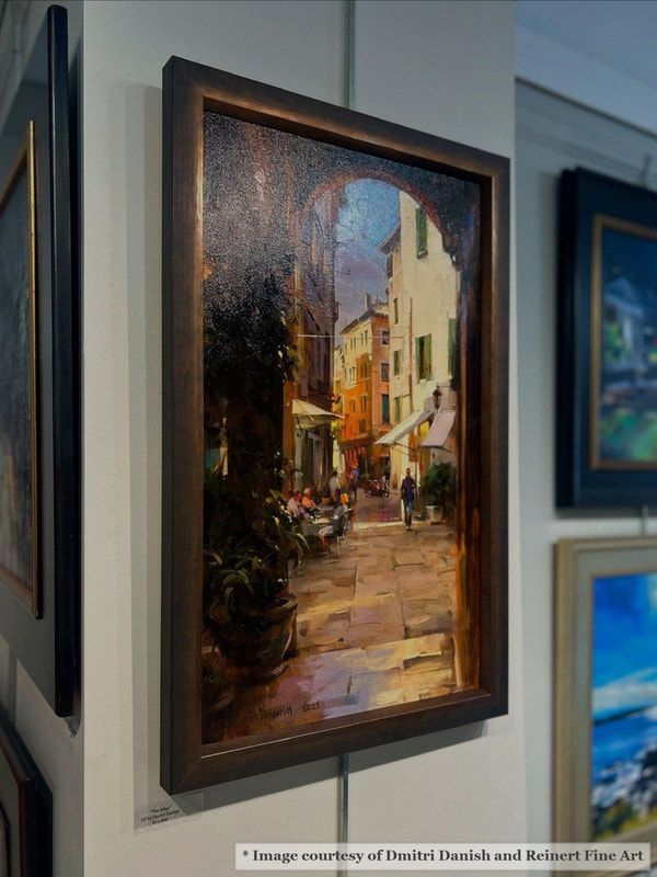 Warm Rustic Dark Art Frame in Gallery