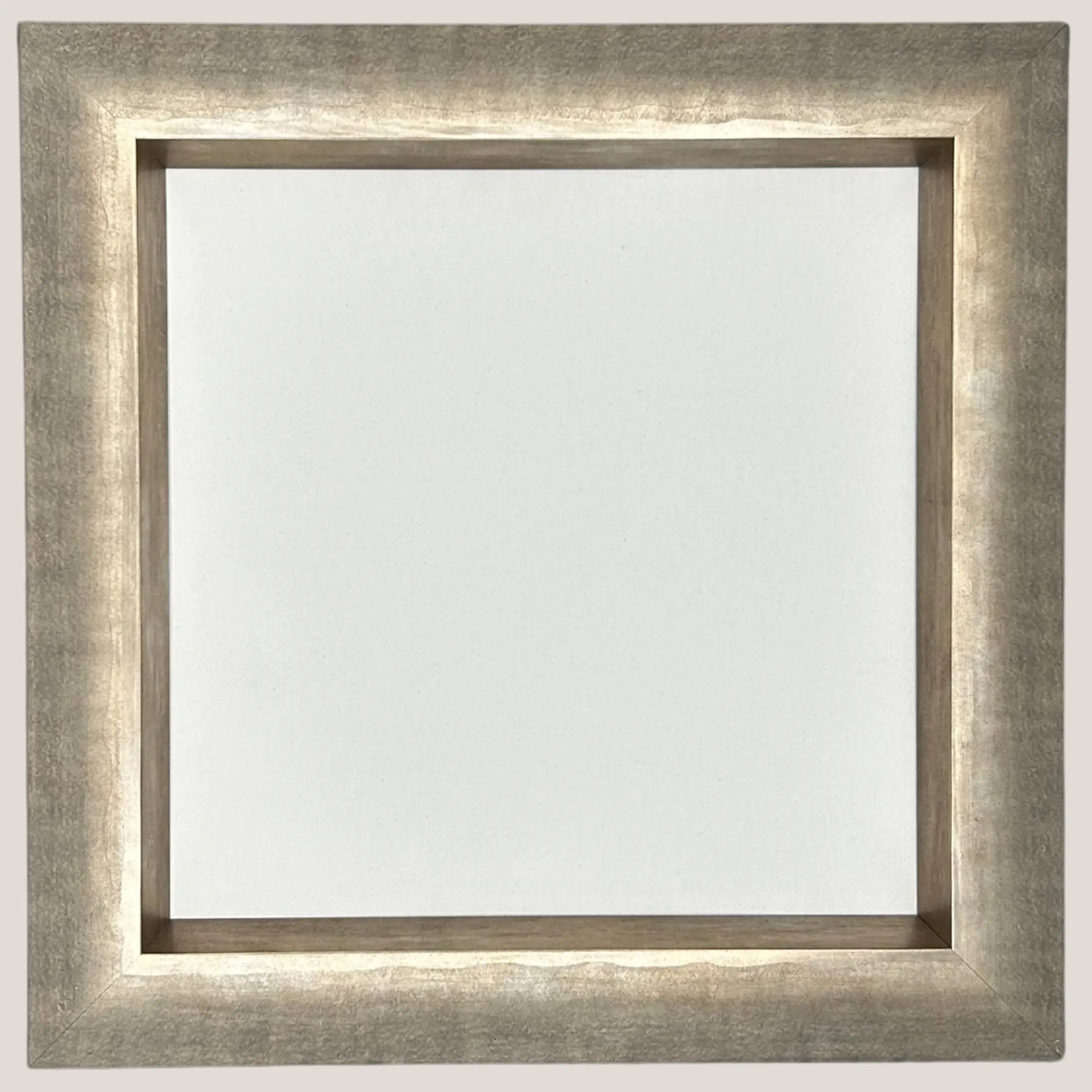 Bluffton - Warm Rustic Champagne Frame