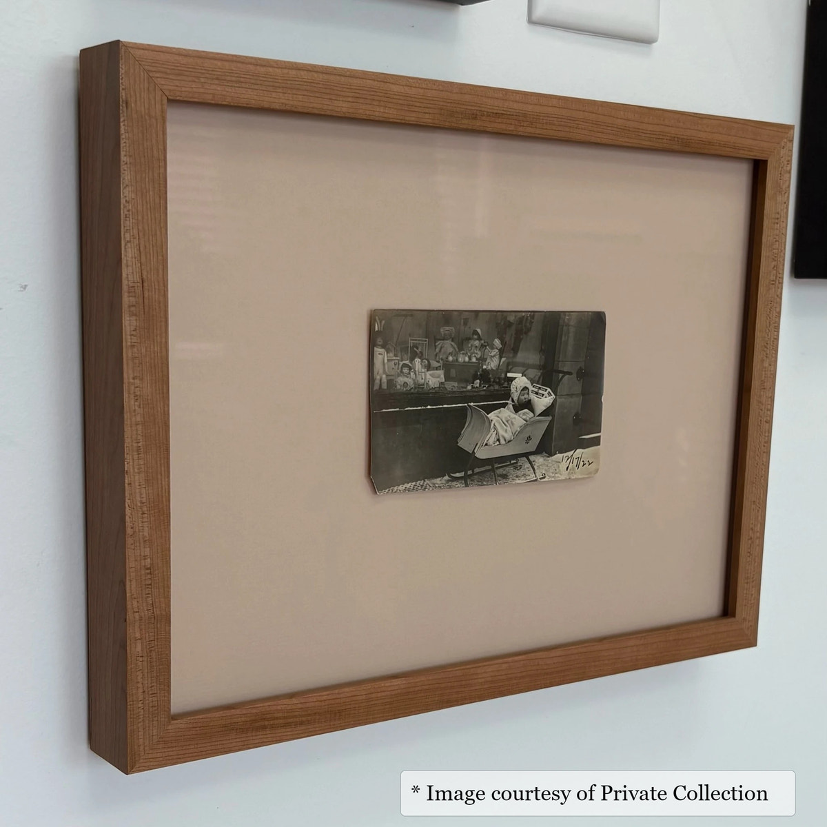 Carlton Cherry frame on an Antique Photograph painting by Private Collection