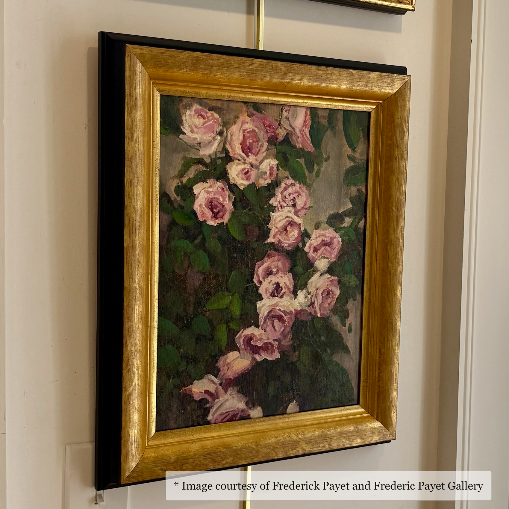 Impressionist artwork by Chris Groves, framed in a Grove Italian Dull Gold Frame, displayed at Horton Hayes Fine Art.