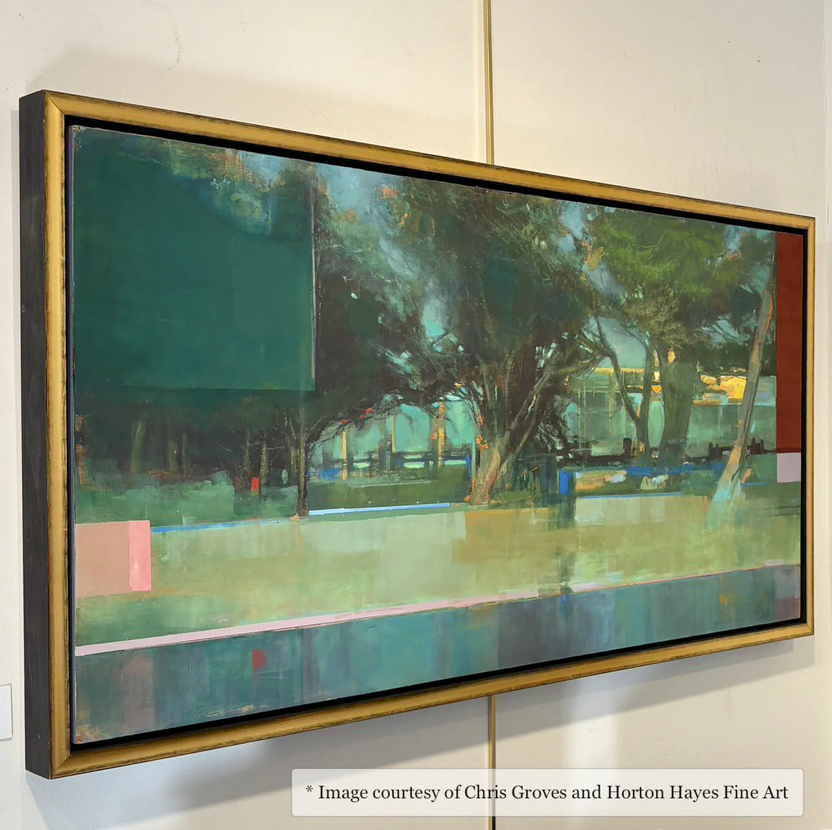 Chris Groves - Horton Hayes Fine Art artwork in Reid - Gold & Black Floater Frame frame