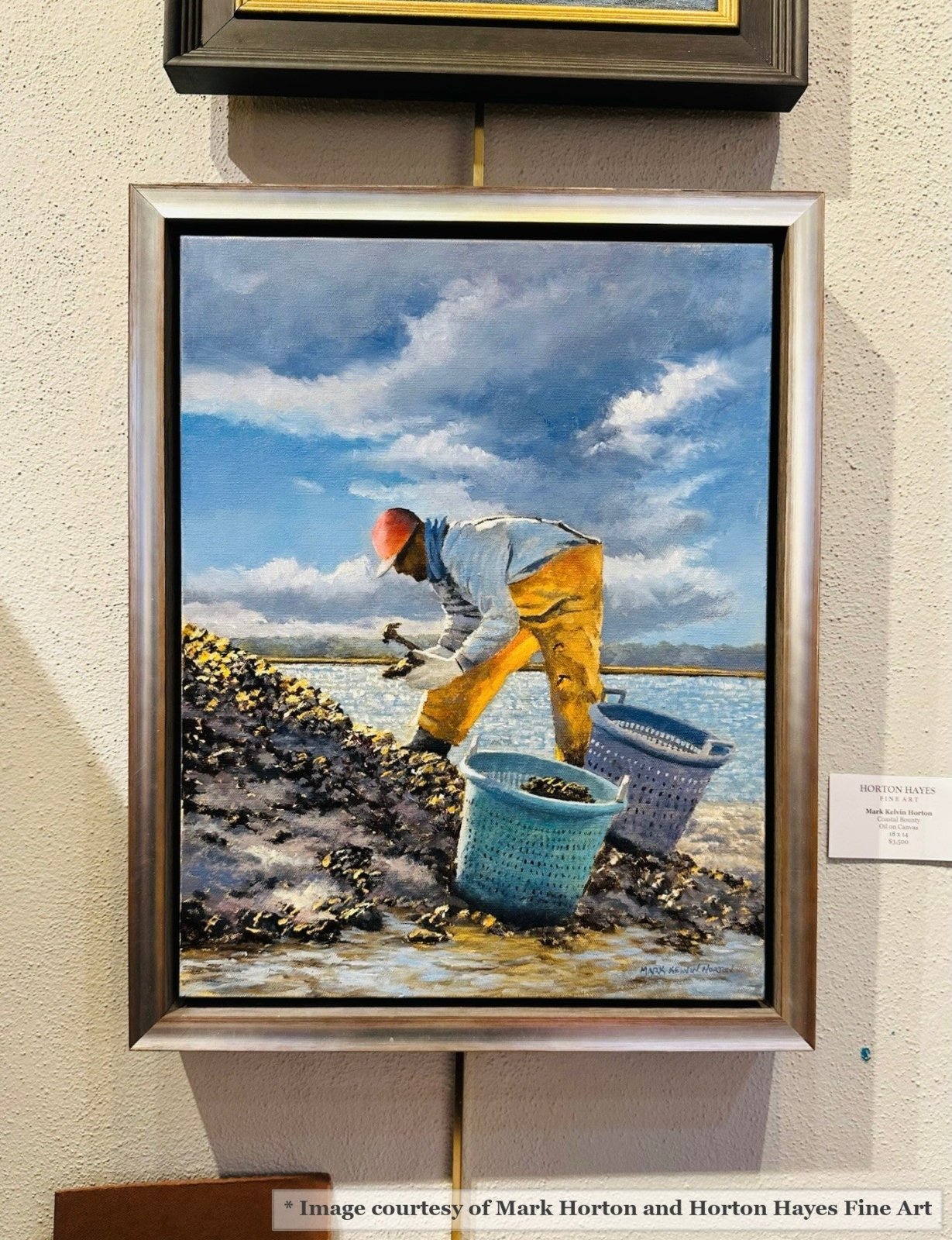 Silver Floater Frame in Art Gallery
