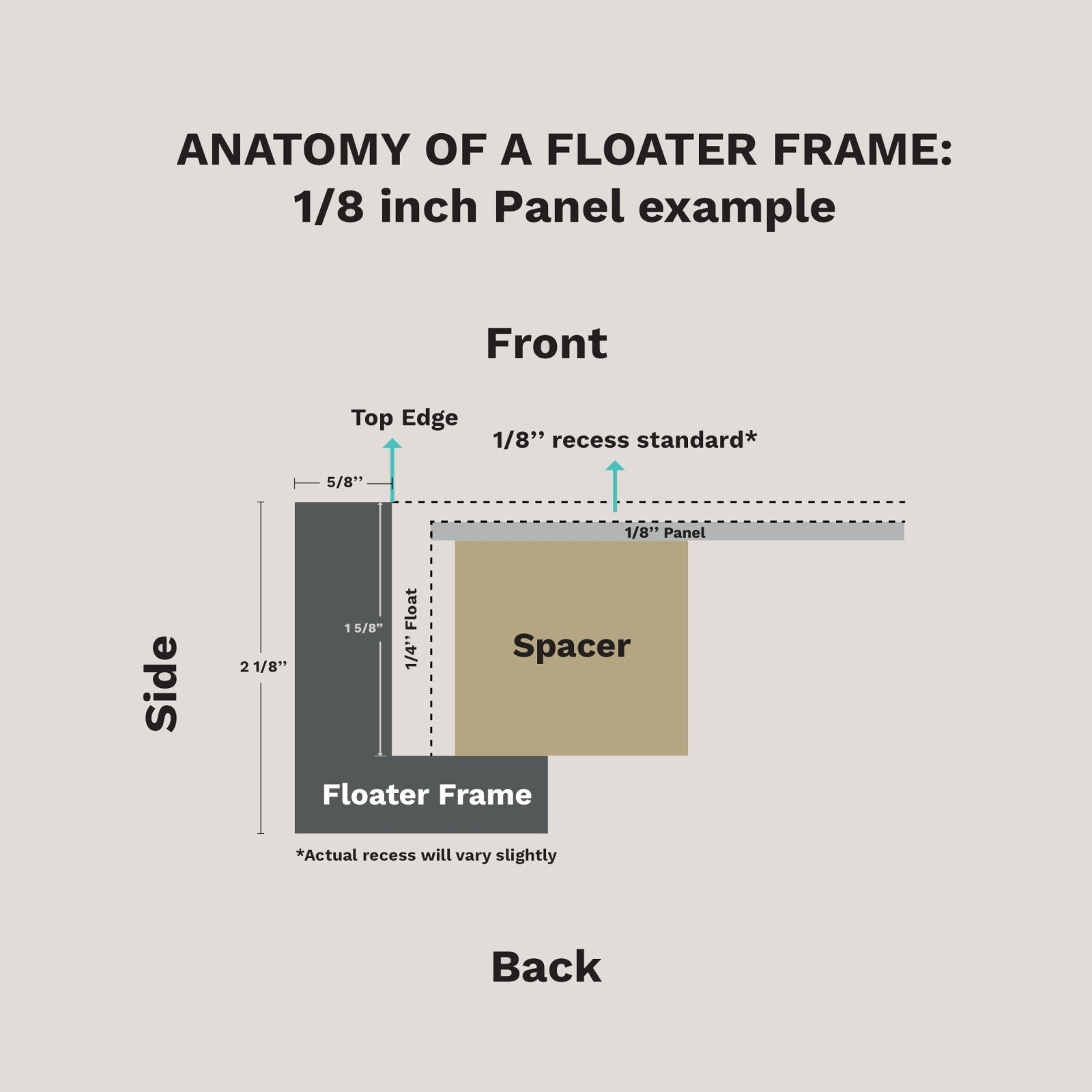 Fulton - Premier Silver Floater FramePicture Frame