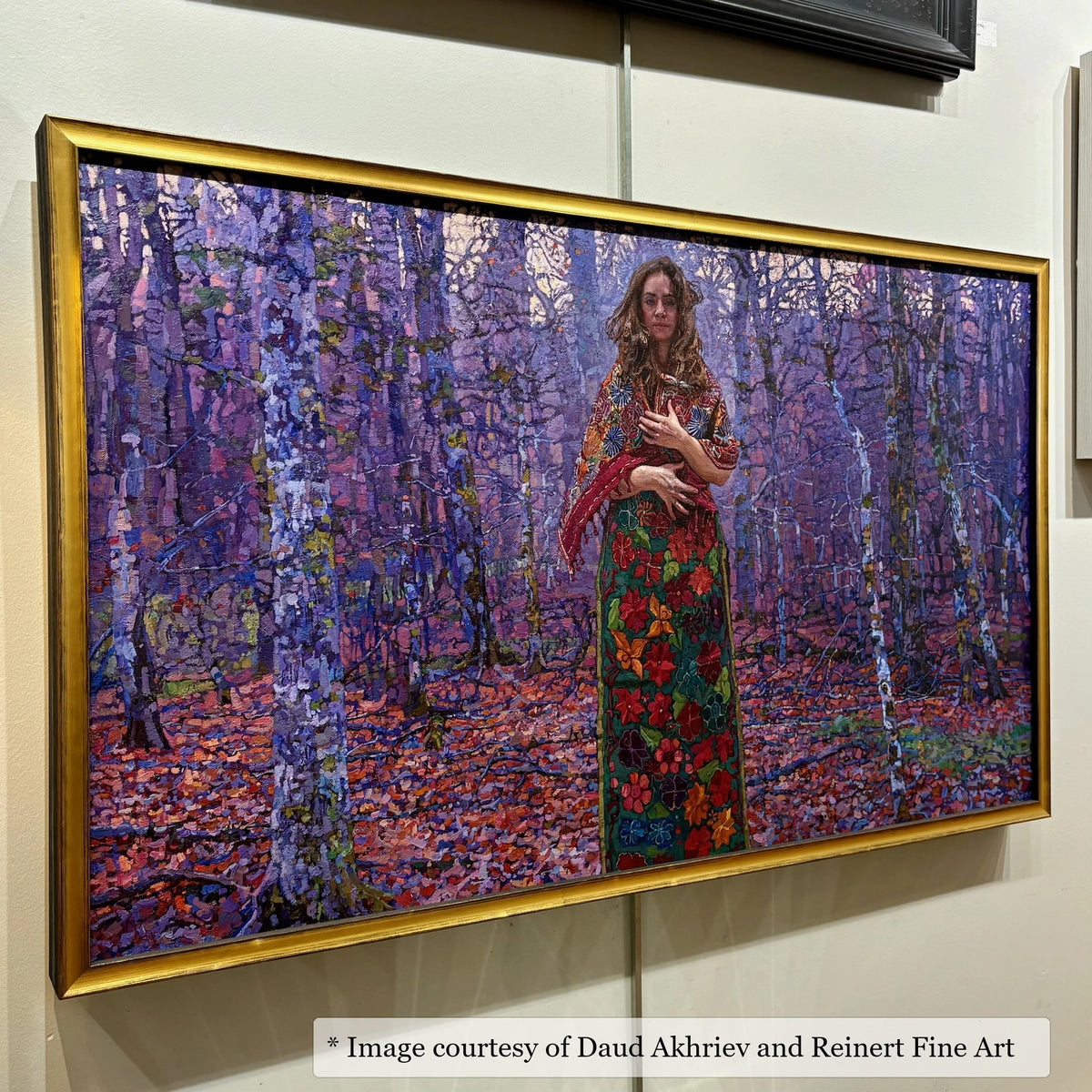 Gadsden Gold & Black frame on an Impressionist painting by Daud Akhriev, at Reinert Fine Art