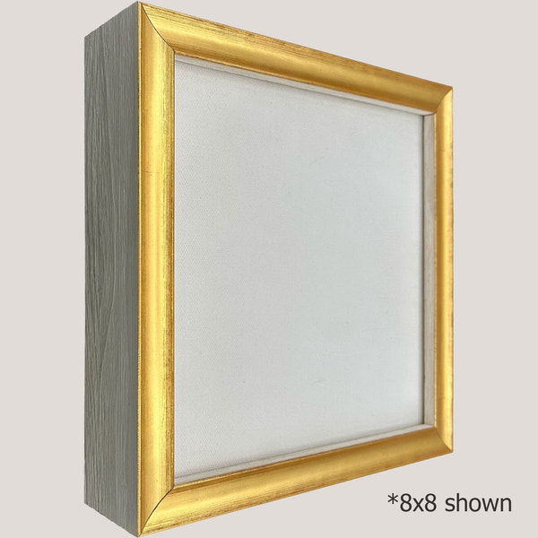 Gadsden - Thin Gold & White FramePicture Frame