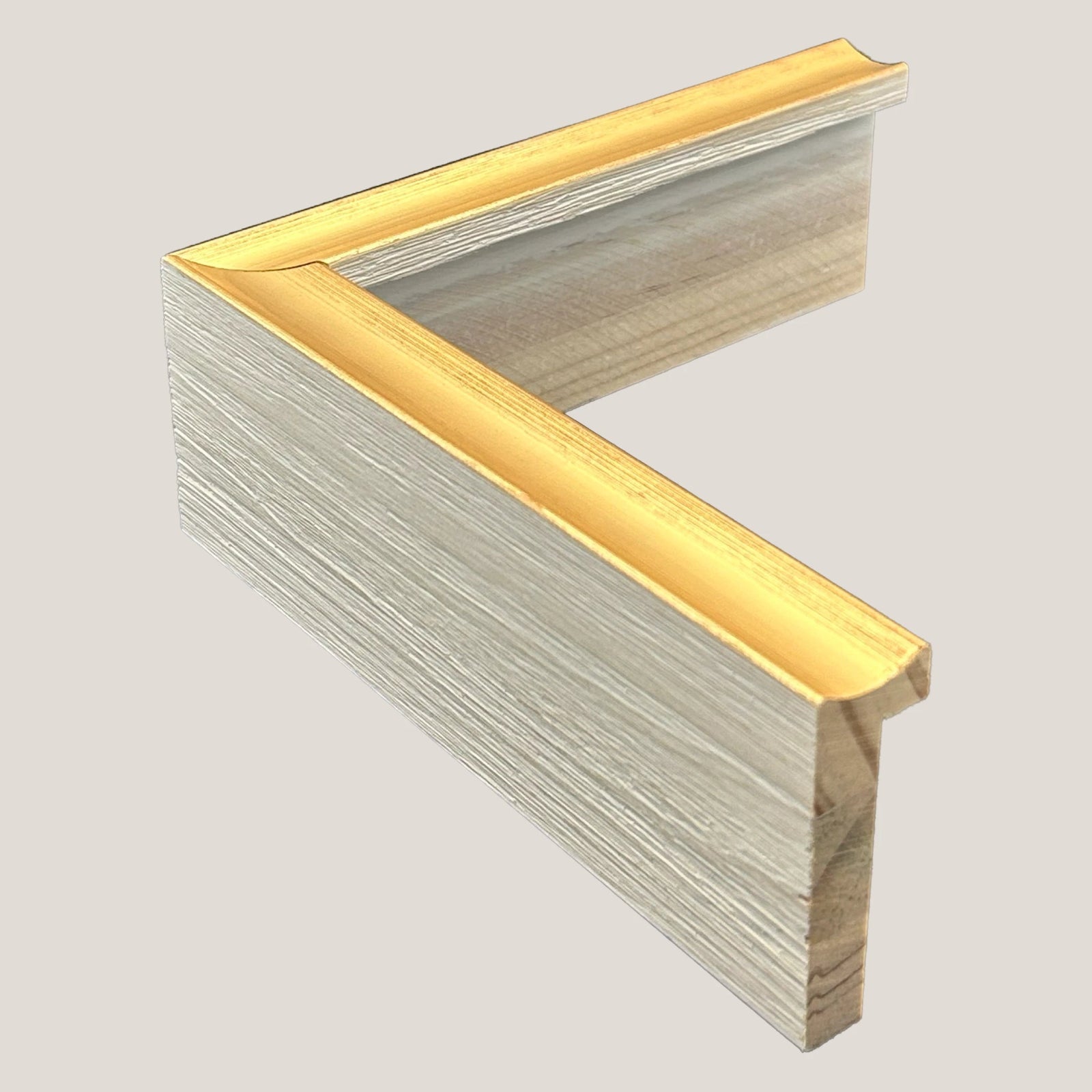 Gadsden - Thin Gold & White FramePicture Frame