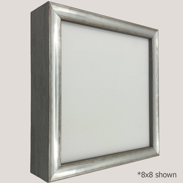 Gadsden - Thin Silver & Gray Frame Profile