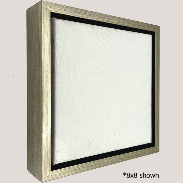 Hailey - Antique Silver Floater FramePicture Frame