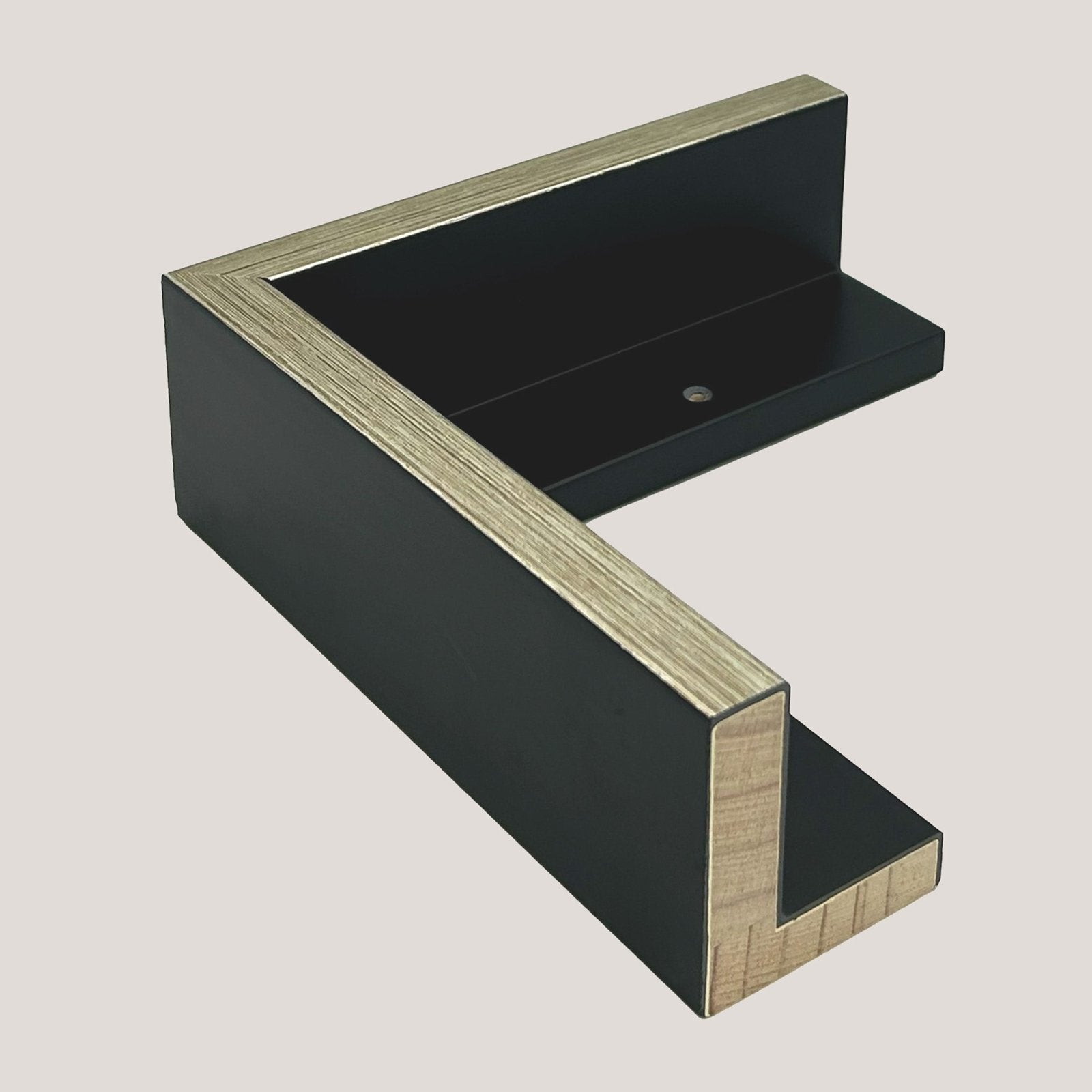 Hailey - Silver Black Floater FramePicture Frame