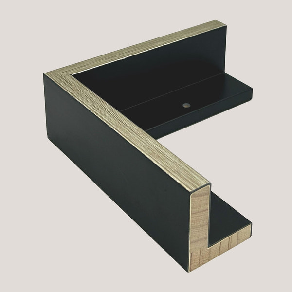 Hailey - Silver Black Floater FramePicture Frame