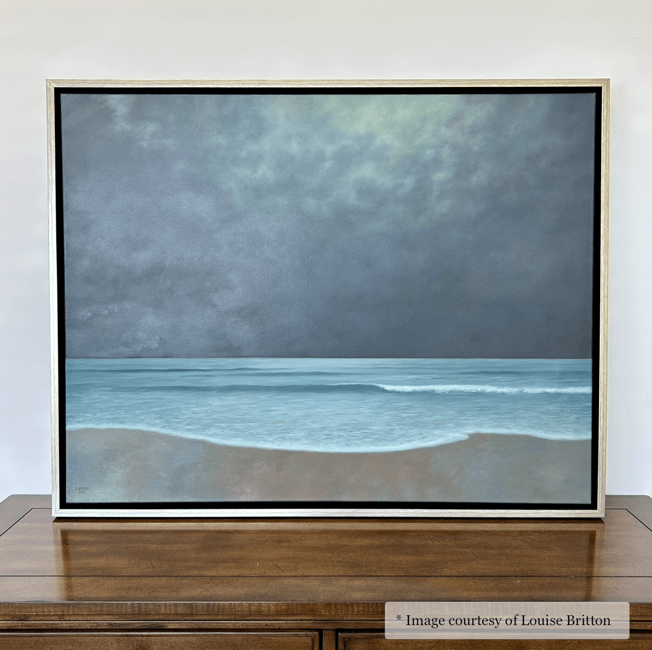 Hailey - Silver Black Floater FramePicture Frame