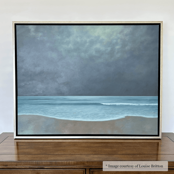 Hailey - Silver Black Floater FramePicture Frame