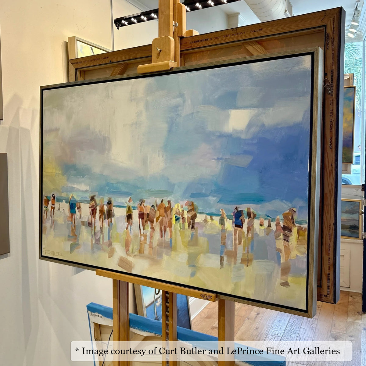 Hailey Silver frame on an Impressionist painting by Curt Butler, at LePrince Fine Art Galleries