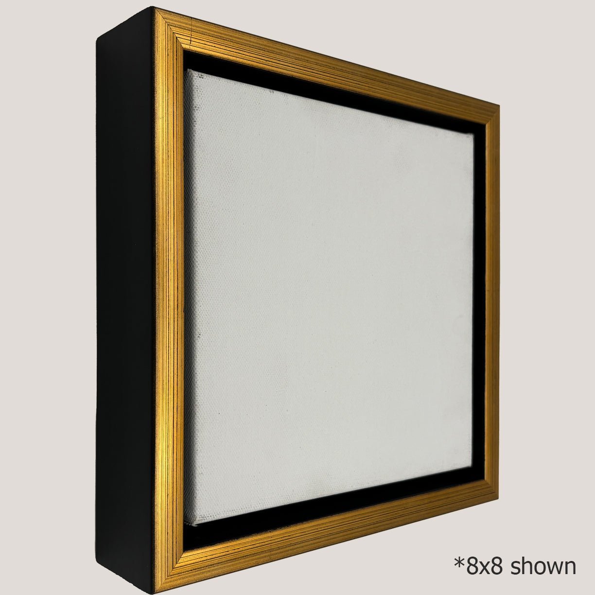 Halsey - Gold Canvas Floater FramePicture Frame